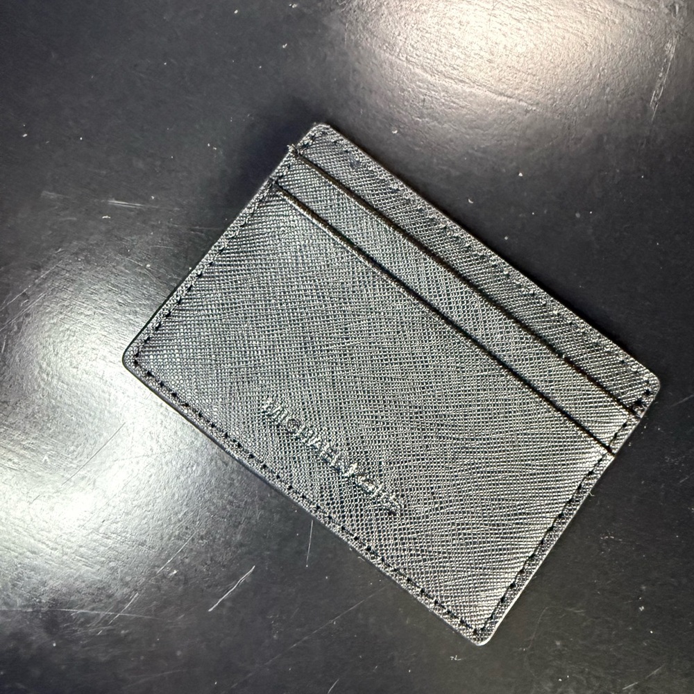 Michael Kors Black Saffiano Key Card Holder